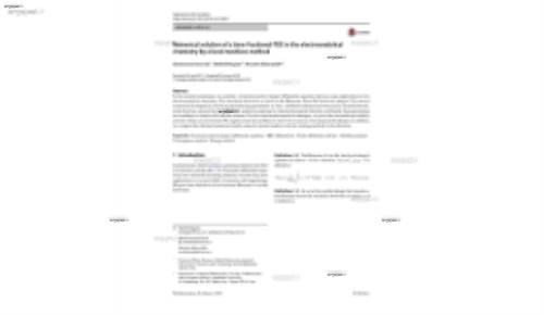 Numerical solution of a time‑fractional PDE in the electroanalytical chemistry by a local meshless method